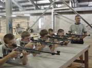 Cadets shooting rifles